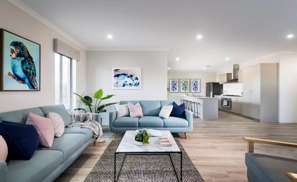 Interior of The Ascent's open plan living area