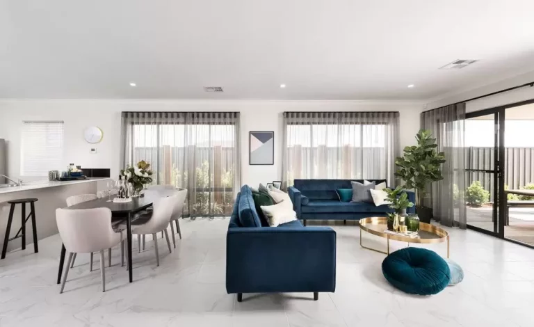 Interior of The Breeze's open plan living area