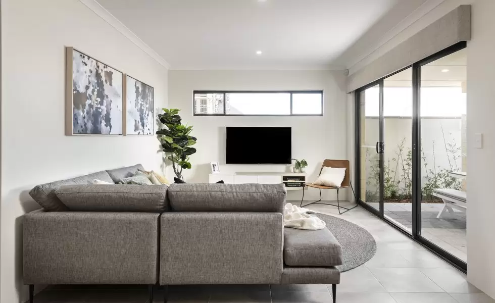 Interior of The Roseville's open-plan living area