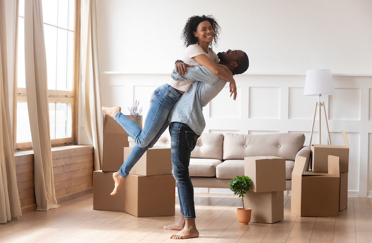 First home buyers celebrating the first home owner rate of duty